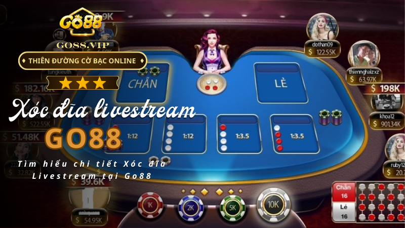 Tìm hiểu chi tiết Xóc đĩa Livestream tại Go88