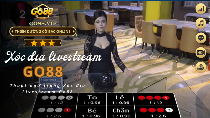 Thuật ngữ trong Xóc đĩa Livestream Go88